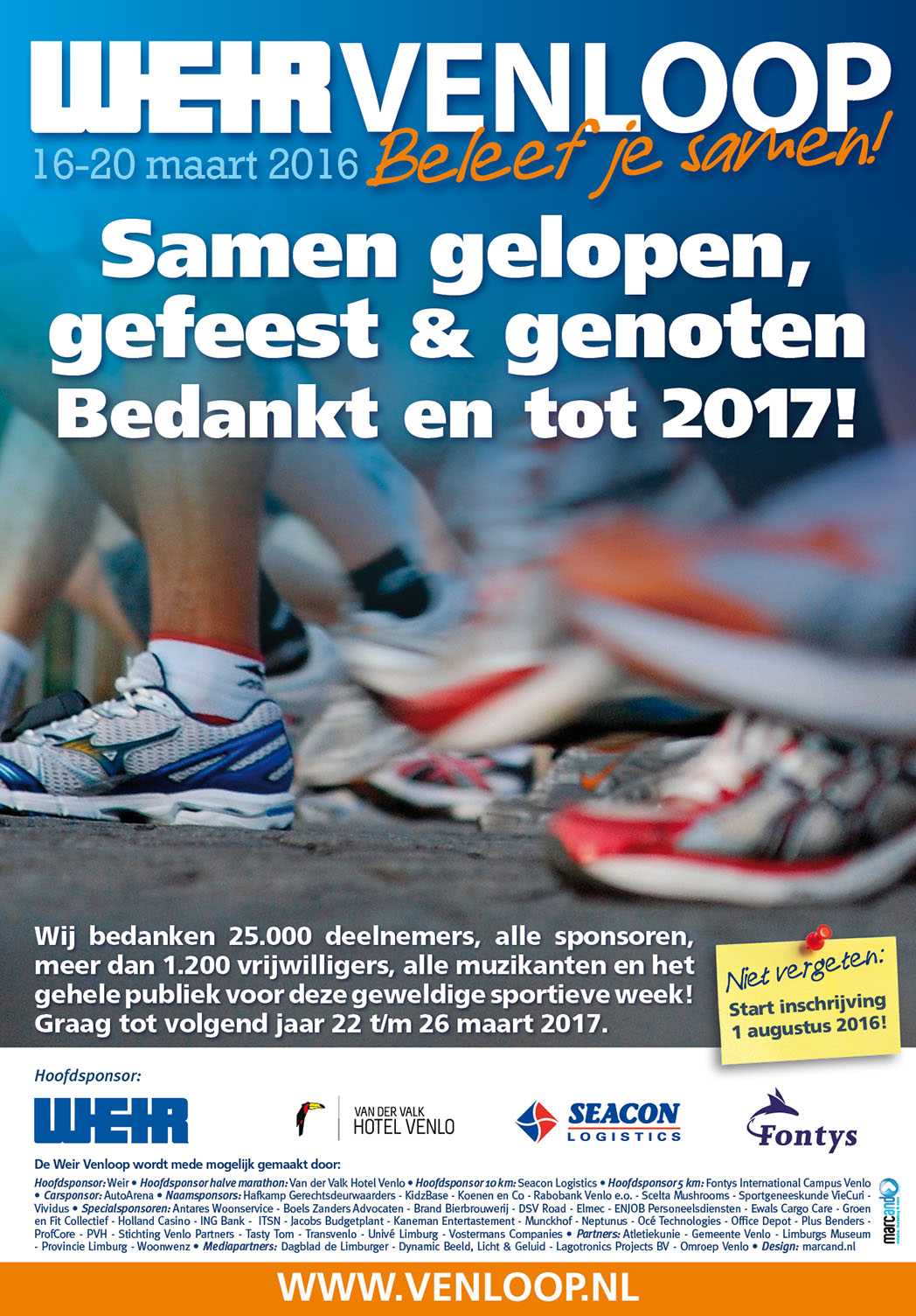 DDL Adv Bedankt venloop2016